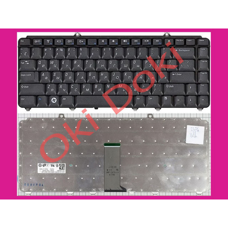 Клавіатура Dell Inspiron 1420 1520 1521 1525 1526 1540 1545 Vostro 1400 1500 XPS чорна type 1