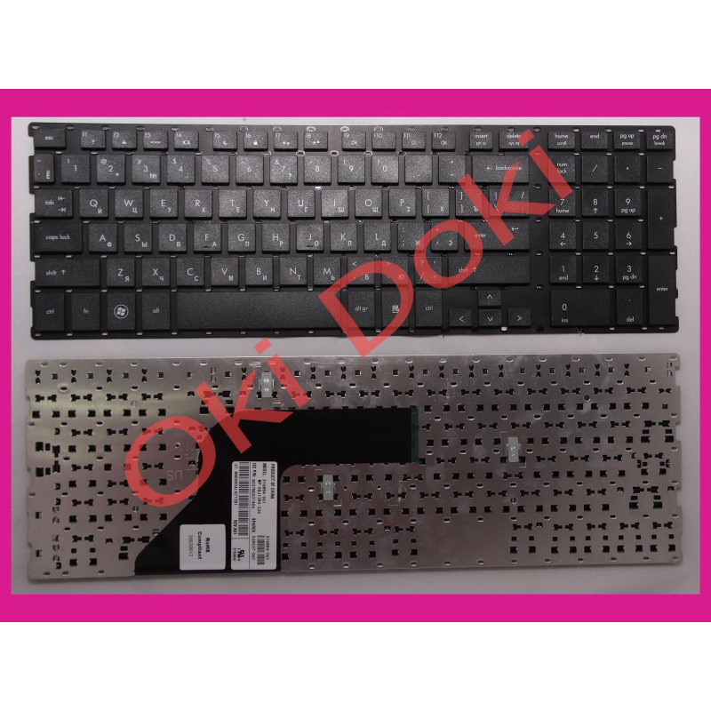 Клавіатура HP Probook 4510S 4515S 4710S 4750s чорна горизонтальний Ентер