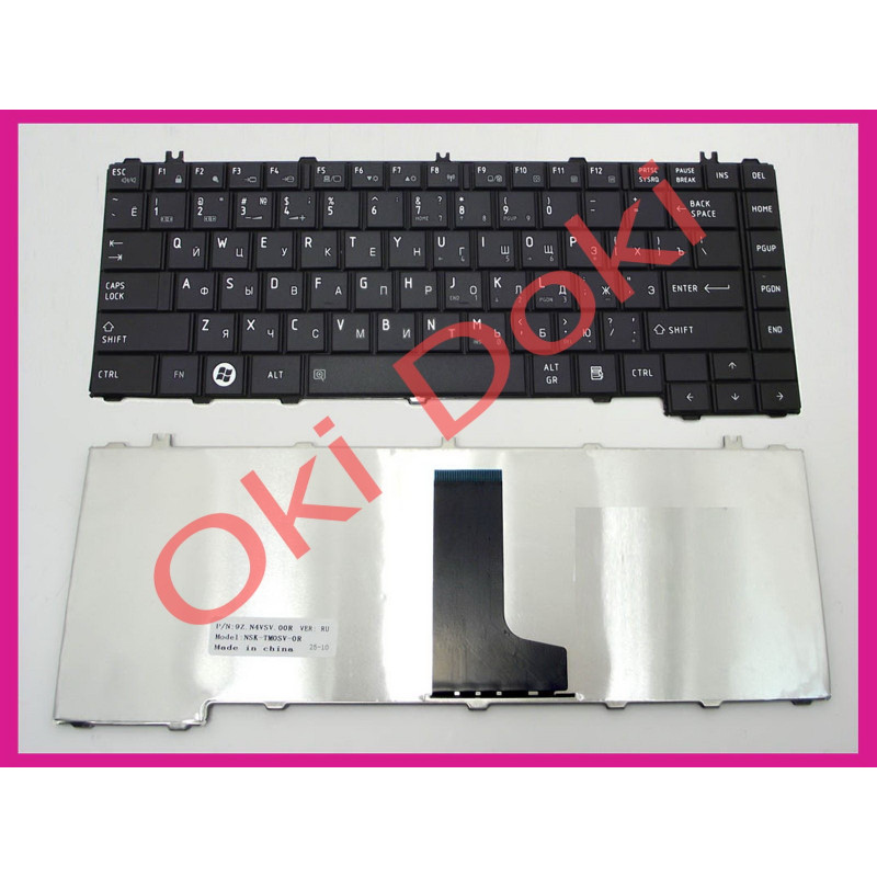 Клавіатура Toshiba Satellite C600 L600 L630 L640 C640 чорна