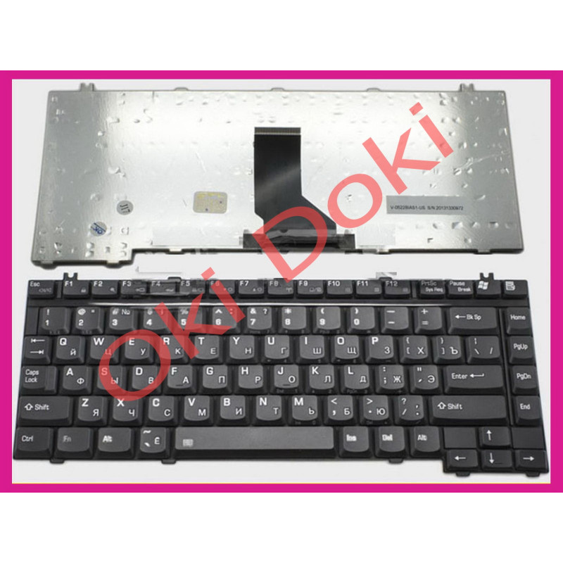 Клавіатура Toshiba Satellite A10 A15 A20 A25 A30 A40 A50 A55 A70 A75 A80 A100 чорна