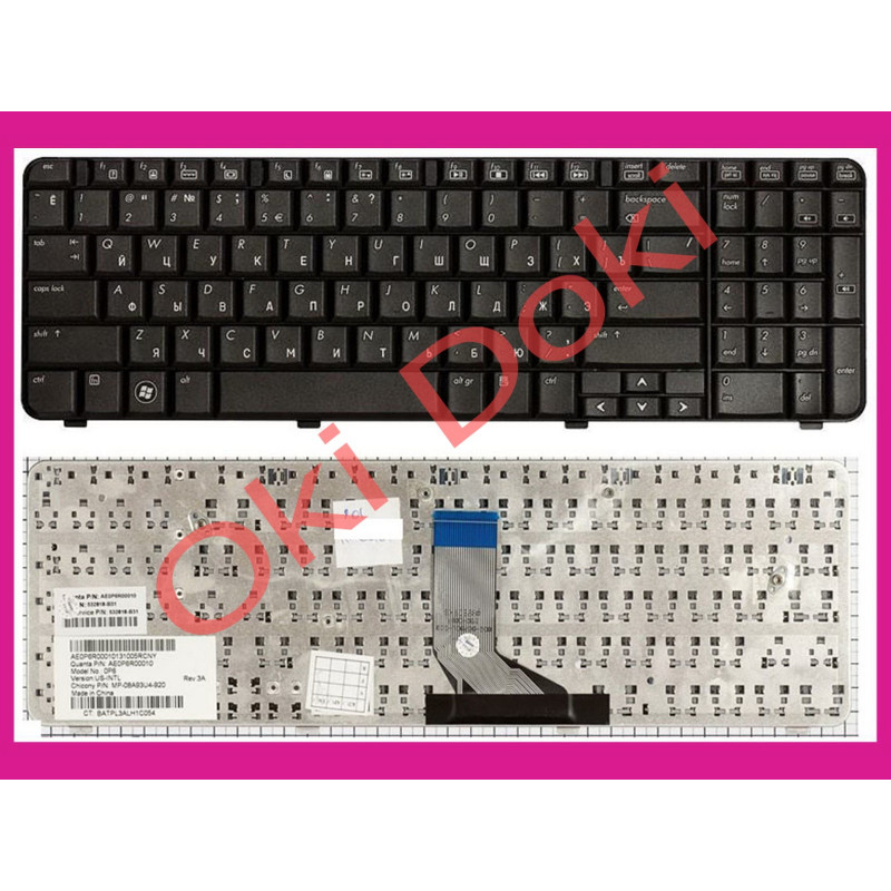 Клавіатура HP Presario CQ61 G61 rus black