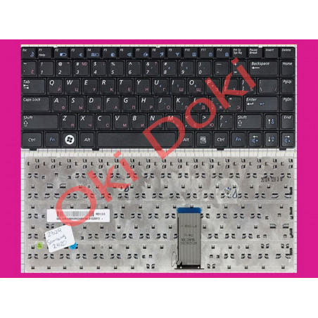 Клавиатура Samsung R420 R418 R423 R425 R428 R429 R469 RV410 RV408 type 1 без фольги