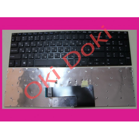 Клавиатура Sony FIT 15 SVF15 черная без рамкибез подсветки type 3