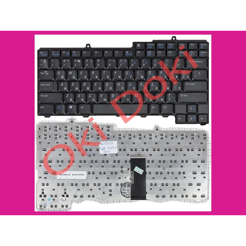 Клавіатура Dell Vostro 1000 Inspiron 6400 9400 1501 131l 640m D245 630M чорна