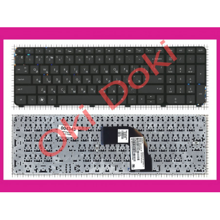 Клавиатура HP dv7-7000 Envy m7-1000 series black с рамкой