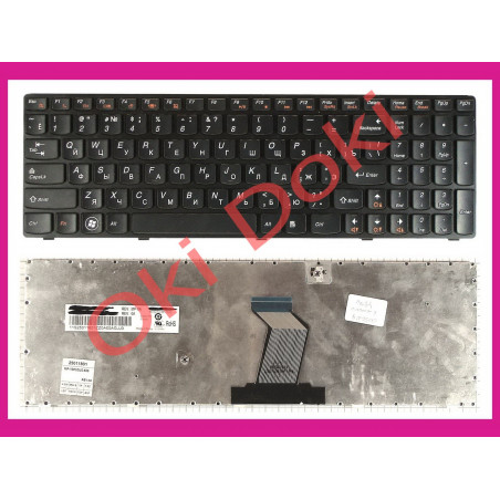 Клавиатура Lenovo Y570 черная рамка