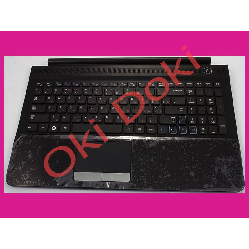 Клавіатура SAMSUNG RC508 RC510 RC520 Keyboard+передня панель+тачпад rus black