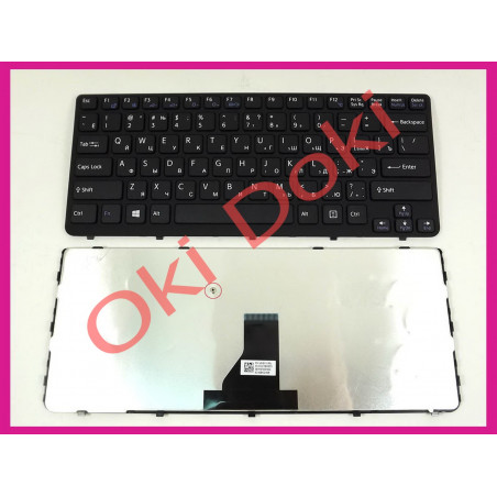 Клавиатура Sony SVE14 SVS14 RU Black с рамкой