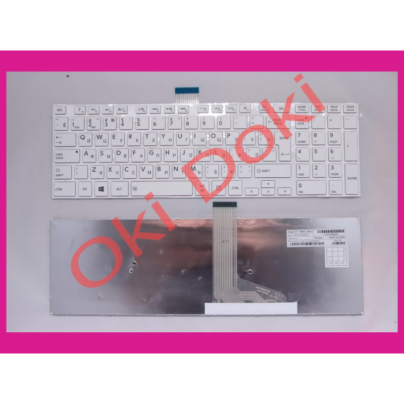 Клавиатура Toshiba Satellite C70 C70D C70-A C70D-A C75 C75D RU white Клавиатура Toshiba Satellite C70 C70D C70-A C70D-A C75 C75D RU white