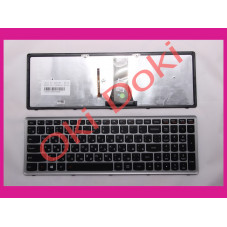 Клавиатура LENOVO Flex 15 Flex 15D G500s G505s S510p S500 silver с подсветкой