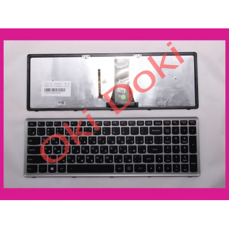 Клавиатура LENOVO Flex 15 Flex 15D G500s G505s S510p S500 silver с подсветкой