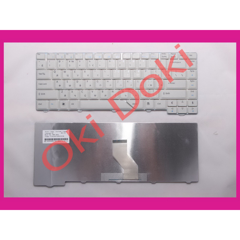 Клавиатура ACER 4210 4310 4430 4510 4710 4910 5220 5300 5520 5700 5900 6920 6935 rus white Клавиатура ACER 4210 4310 4430 4510 4710 4910 5220 5300 5520 5700 5900 6920 6935 rus white