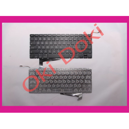 Клавиатура APPLE MacBook Pro A1286 MB470 MB471 2008 15.4" US black горизонтальный энтер