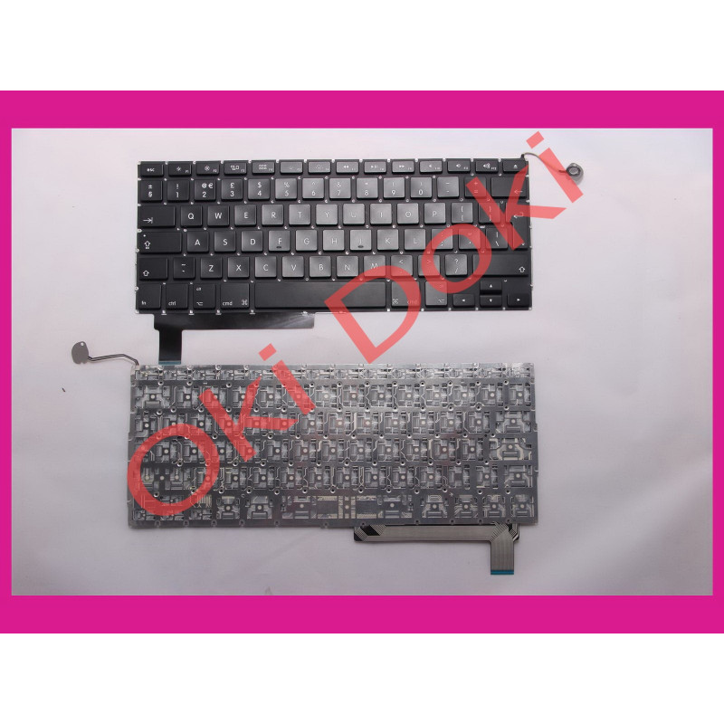Клавиатура APPLE MacBook Pro A1286 MB985 MB986 MC721 MC723 2009 2010 2011 2012 15.4" UK black вертикальный Ent Клавиатура APPLE MacBook Pro A1286 MB985 MB986 MC721 MC723 2009 2010 2011 2012 15.4" UK black вертикальный Ent