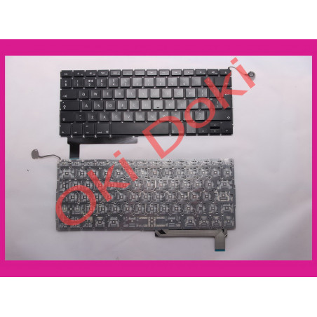 Клавиатура APPLE MacBook Pro A1286 MB985 MB986 MC721 MC723 2009 2010 2011 2012 15.4" UK black вертикальный Ent