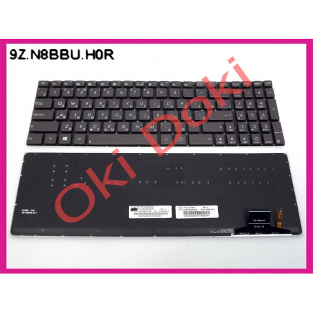 Клавиатура ASUS UX51 U500 series rus black подсветка клавиш