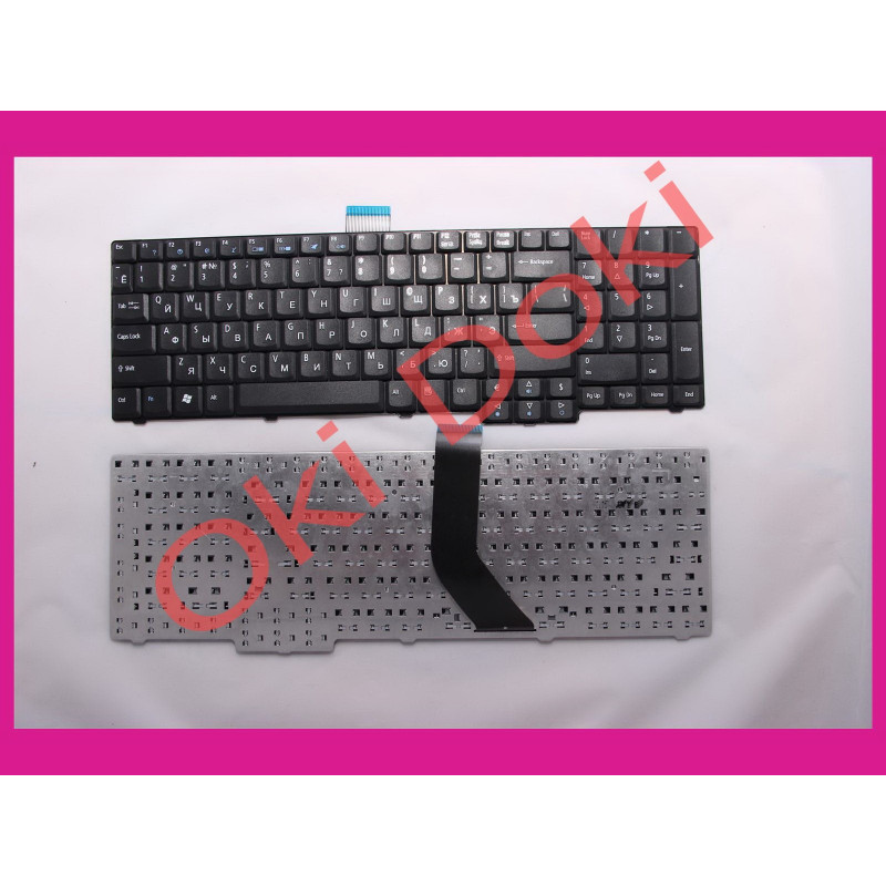 Клавиатура ACER 7230 7330 7530 7730 7730 8920 8930 8920G 8930G 6930 6930G rus black длиный шлейф