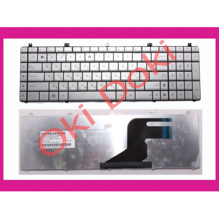 Клавиатура ASUS N55 N75 X5QS rus silver N55 version горизонтальный Enter type 2