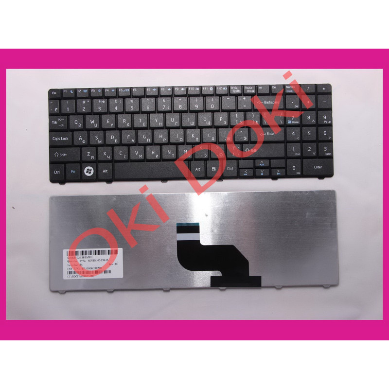 Клавіатура Msi CR640 CX640 Casper H36 H36Y H36YB H36 Medion E6217 Gigabyte q2532 black type 2