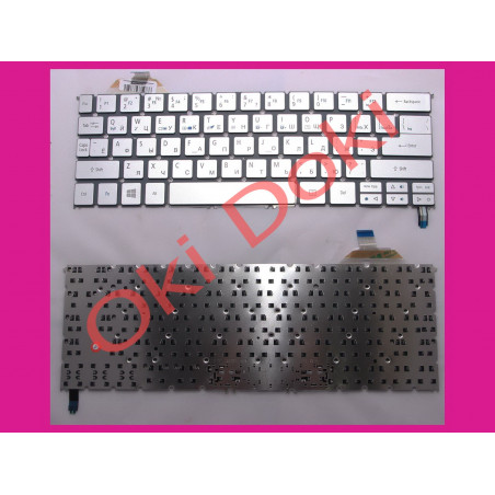 Клавиатура Acer Aspire S7-392 S7-391 silver с подсветкой