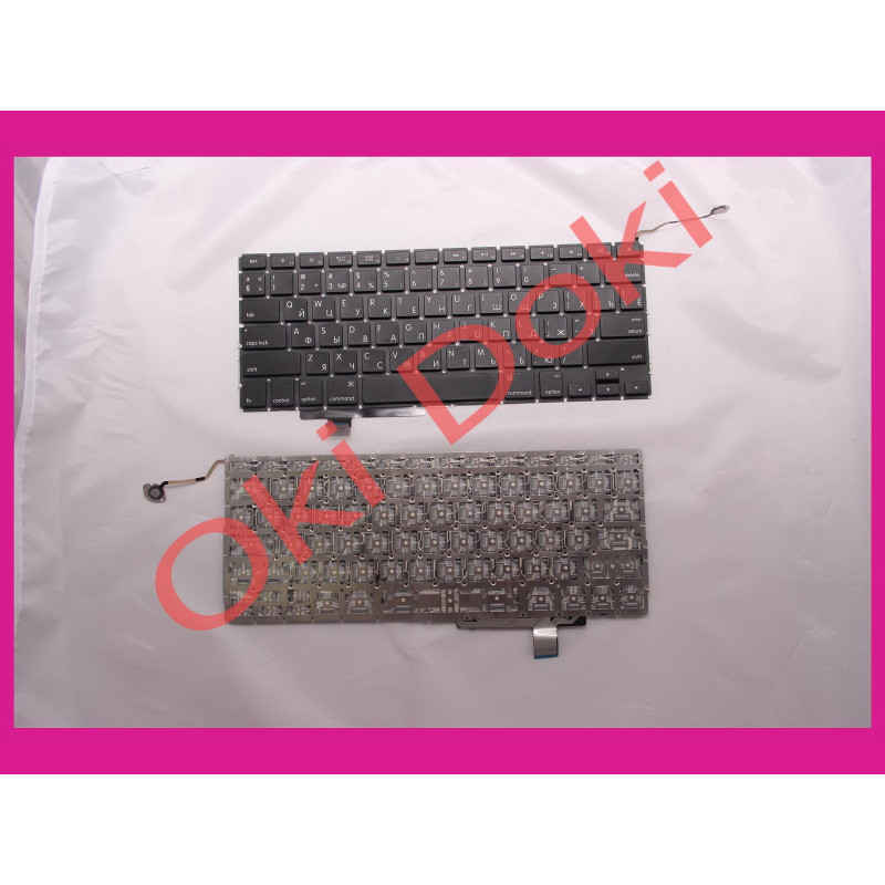Клавіатура Apple MacBook Pro A1297 17" 2009-2011гг. US RU горизонтальний Enter клавіші під підсвітку руські