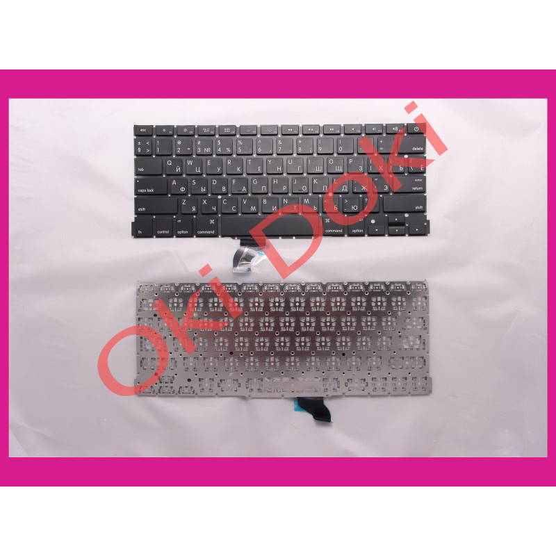 Клавиатура Apple MacBook Pro Retina A1502 13" 2013-2015гг. UK RU горизонтальный Enter клавиши под подсветку ру Клавиатура Apple MacBook Pro Retina A1502 13" 2013-2015гг. UK RU горизонтальный Enter клавиши под подсветку ру