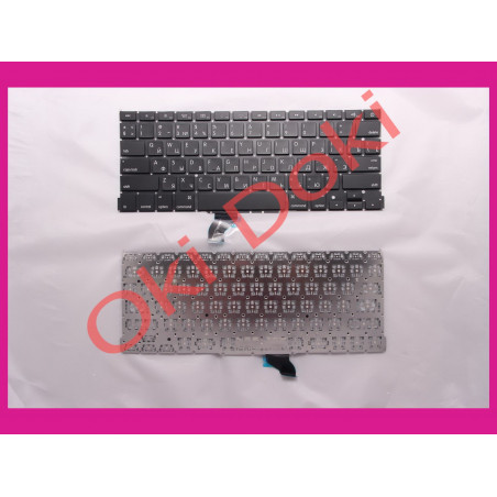 Клавіатура Apple MacBook Pro Retina A1502 13" 2013-2015гг. UK RU горизонтальний Enter клавіші під підсвітку ру