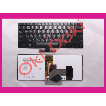 Клавиатура LENOVO ThinkPad X1 rus black подсветка клавишь английских и русских