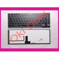 Клавиатура для ноутбука TOSHIBA U800 U800W U840 U845 U900 U920 U925 U940 rus, black, подсветка клавишь анг