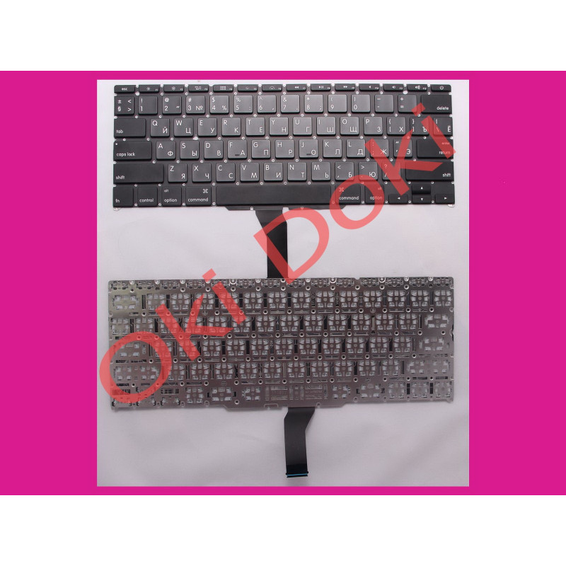 Клавіатура Apple MacBook Air A1370 A1465 11" 2011-2012р US Ru горизонтальний Enter