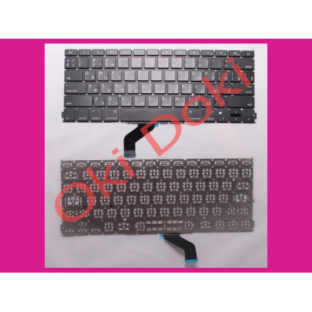 Клавиатура Apple MacBook Pro Retina A1425 13" 2013г. UK RU горизонтальный Enter