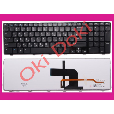 Клавіатура Dell Inspiron 3721 5721 5737 3737 3531 чорна підсвітка клавіш