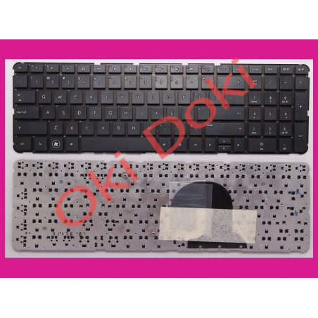 Клавиатура HP Pavilion dv7-4000 черная без рамки горизонтальный энтер US type 3