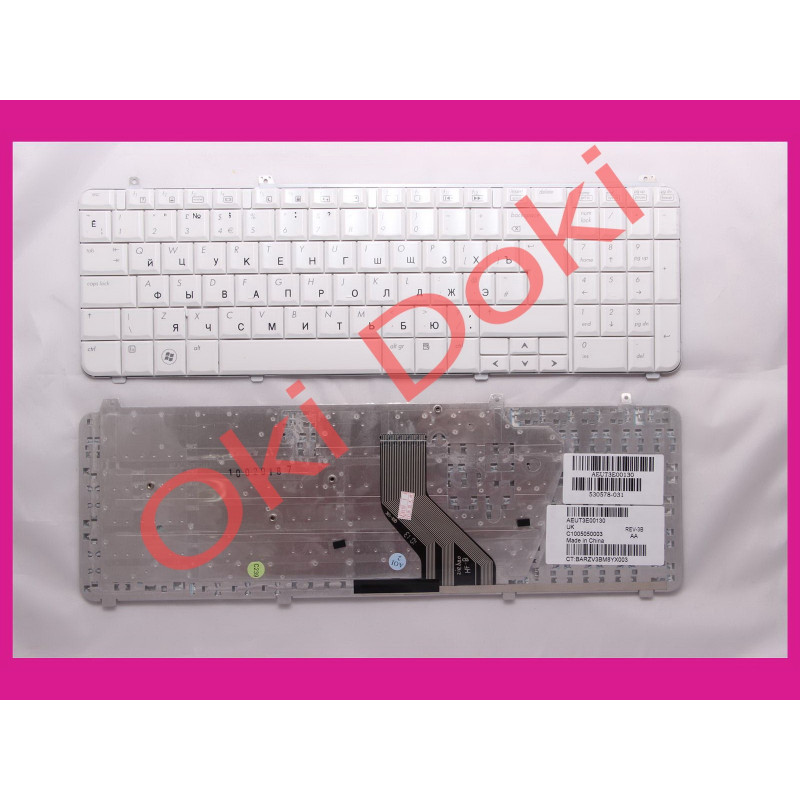 Клавиатура HP Pavilion dv6-1000 dv6-2000 белая вертикальный Enter type 2