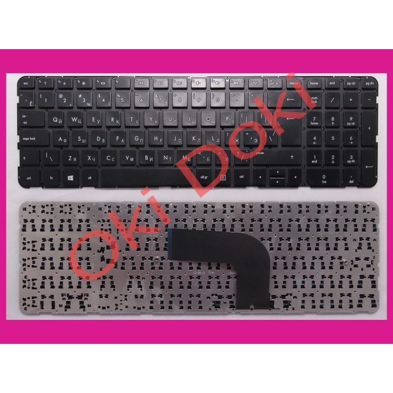 Клавиатура HP Pavilion dv6-7000 series черная без рамки вертикальный Enter type 3 Клавиатура HP Pavilion dv6-7000 series черная без рамки вертикальный Enter type 3
