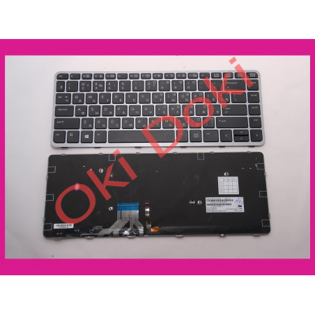 Клавіатура HP EliteBook Folio 1040 series G1 G2 rus blackwith backlith RU and ENG