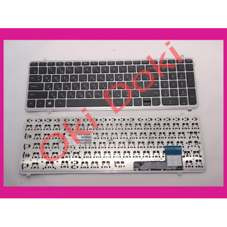 Клавиатура HP Envy Touchsmart M6-K000 M6-K100 series rus blacksilver рамка