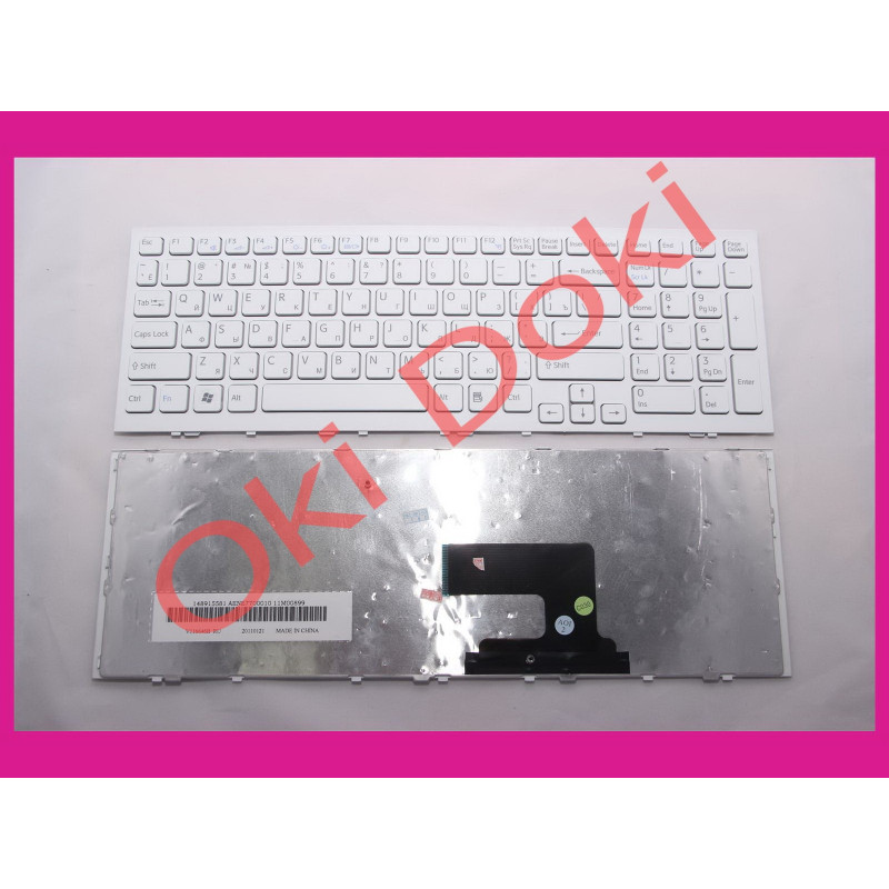 Клавиатура Sony VPC-EE Series RU White с рамкой type 2