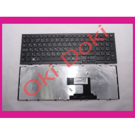 Клавіатура Sony VPCEL VPC-EL чорна з чорною рамкою вертикальний Enter type 4
