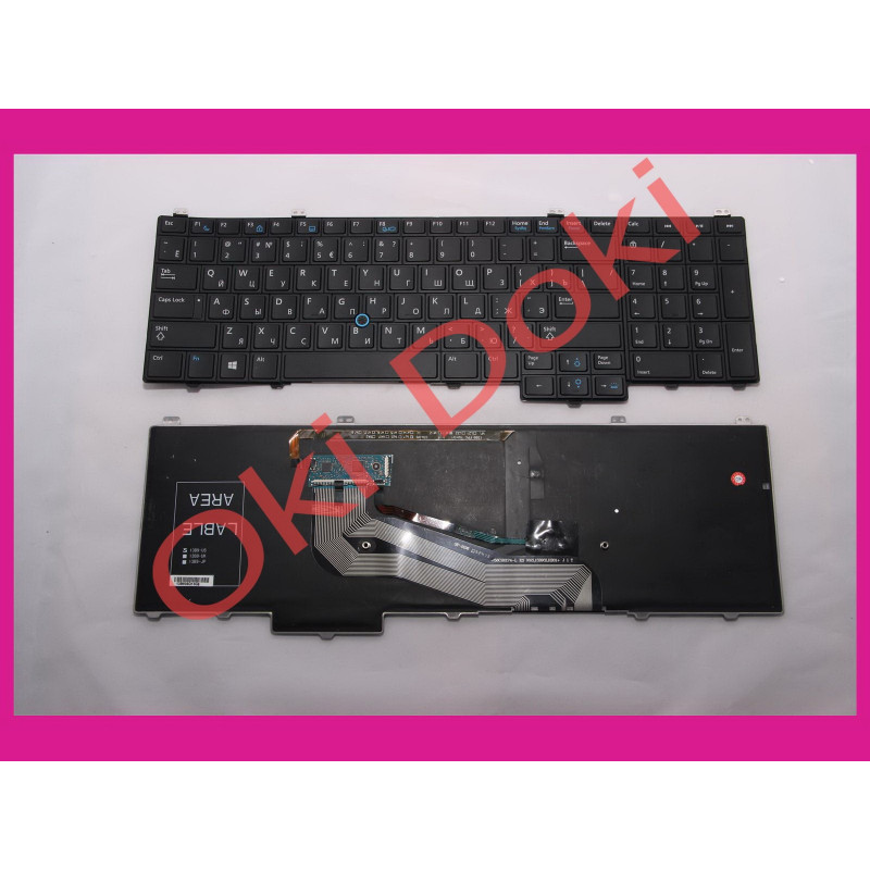 Клавиатура DELL Latitude E5540 rus black с подсветкой Клавиатура DELL Latitude E5540 rus black с подсветкой