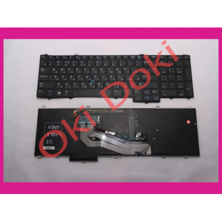 Клавиатура DELL Latitude E5540 rus black с подсветкой