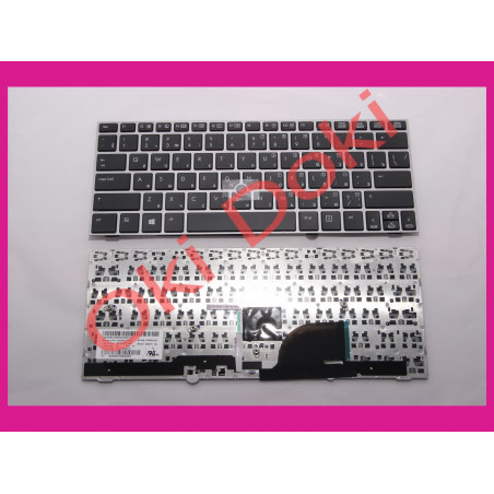 Клавіатура HP EliteBook 2170p rus black зі стрекпоінтом та сірою рамкою