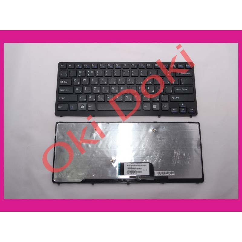 Клавіатура Sony Vaio VGN-CW чорна із рамкою