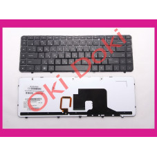 Клавиатура HP Pavilion dv6-3000 черная с черной рамкой подсветка