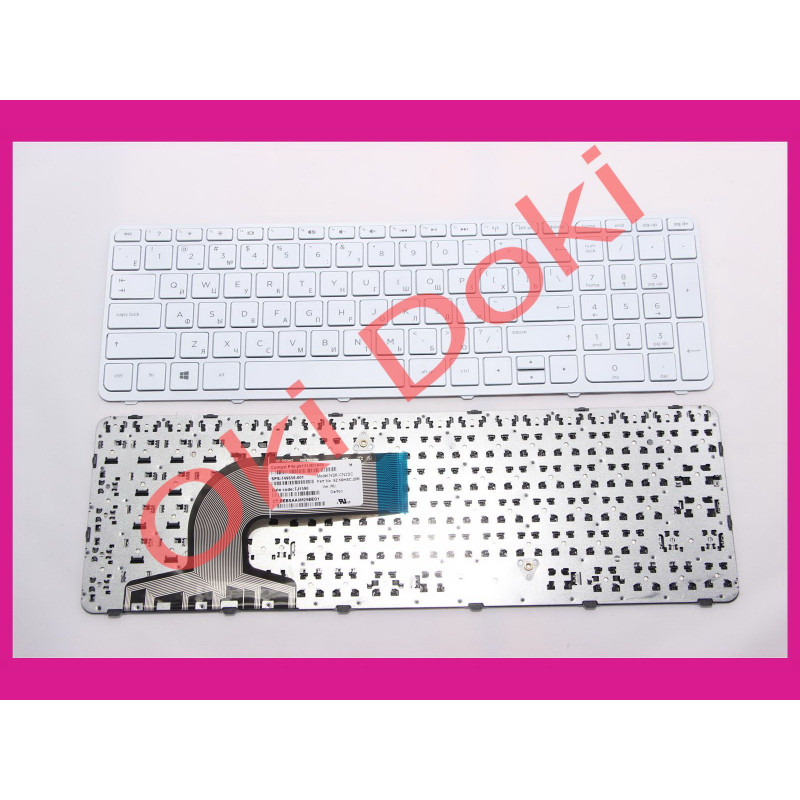 Клавіатура HP Pavilion 15-E 15T-E 15Z-E 15-N 15T-N 15Z-N series rus біла з рамкой type 2
