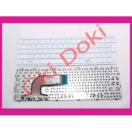 Клавіатура HP Pavilion 15-E 15T-E 15Z-E 15-N 15T-N 15Z-N series rus біла з рамкой type 2