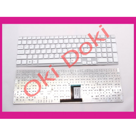 Клавиатура Sony Vaio VPC-EC белая без рамки
