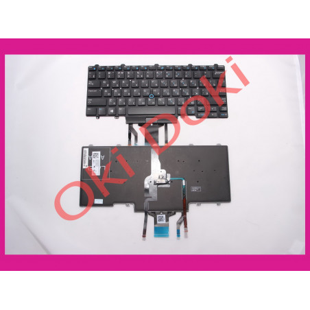 Клавіатура DELL Latitude E5470 E7470 rus black backlit без рамки