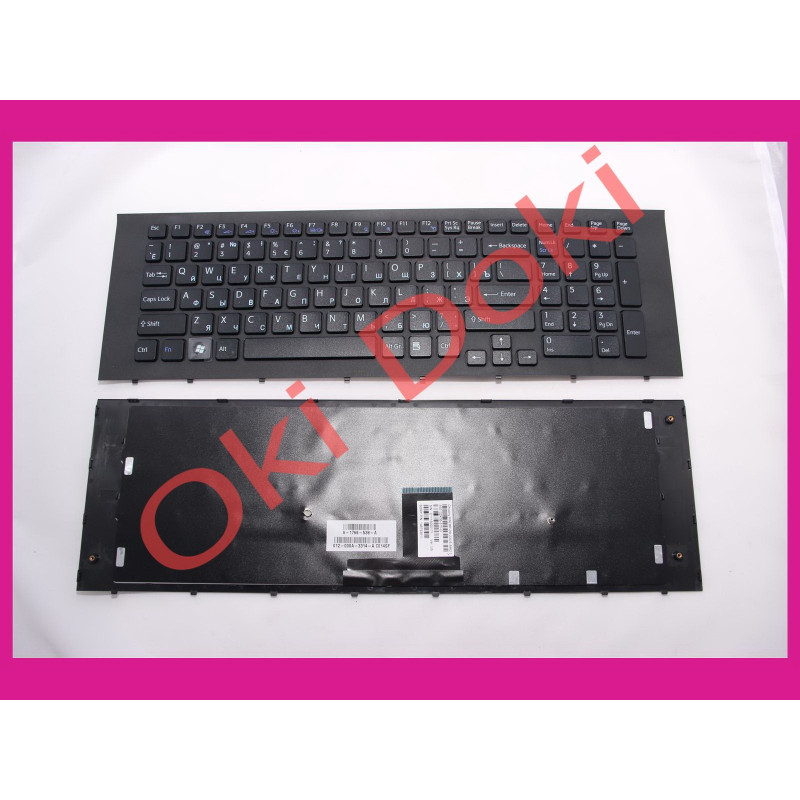 Клавиатура Sony Vaio VPC-EC черная с рамкой
