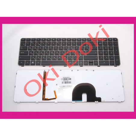 Клавіатура HP Envy 17-1000 17-1100 17-2000 17-2100 17-2200 series rus black з підсвіткой з рамкою